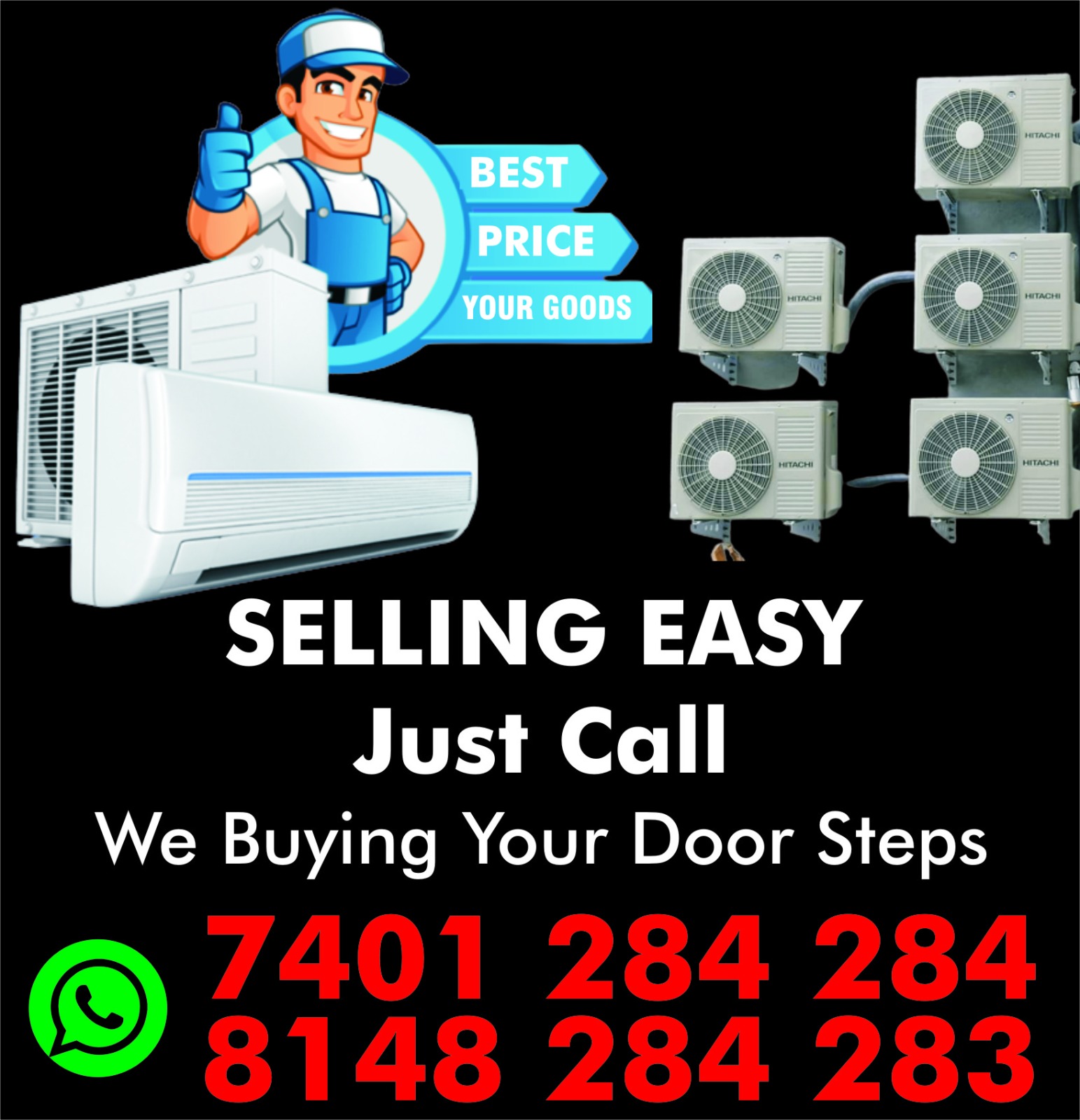 Nolambur| Second Hand AC Buyers Nolambur| Old AC Buyers Nolambur| Call @ 8148 284 283 Nolambur| Second Hand AC Dealers Nolambur| sell old ac in Nolambur